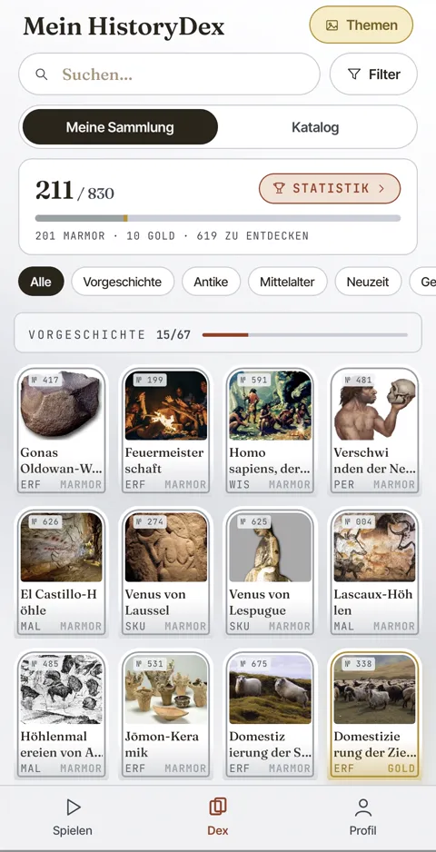 Das Thema Marmorgalerie