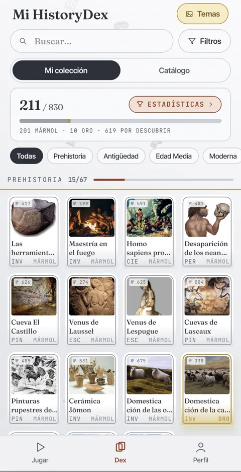 La colección con el tema Clásico
