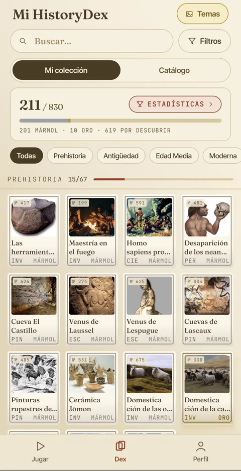 El tema Pergamino dorado