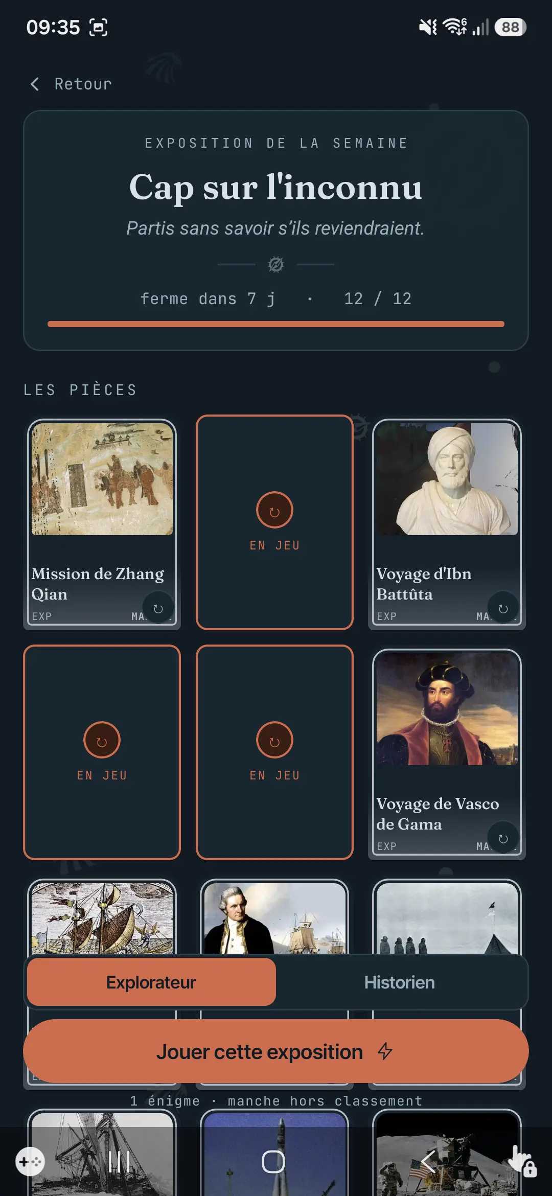 L'exposition de la semaine — Cap sur l'inconnu, douze pièces à réunir